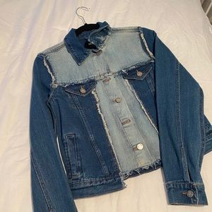Two-tone contrast Jean Jacket